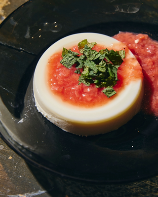 Rhubarb Panna Cotta